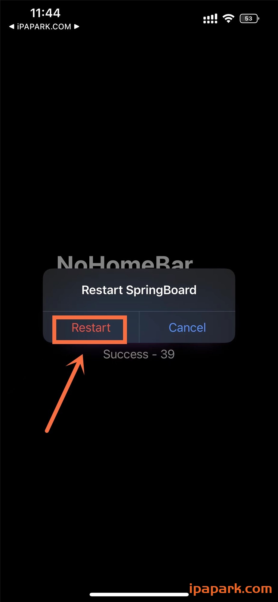 NoHomeBar 0.5 隐藏底部小白条-iPA破解资源站