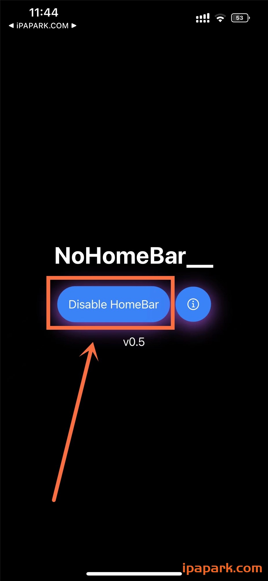 NoHomeBar 0.5 隐藏底部小白条-iPA破解资源站